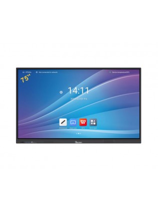 ინტერაქტიული ეკრანი: Allscreen DW75HTV100 V2 T Series 75" Android 14  8GB 128GB Smart Board Black