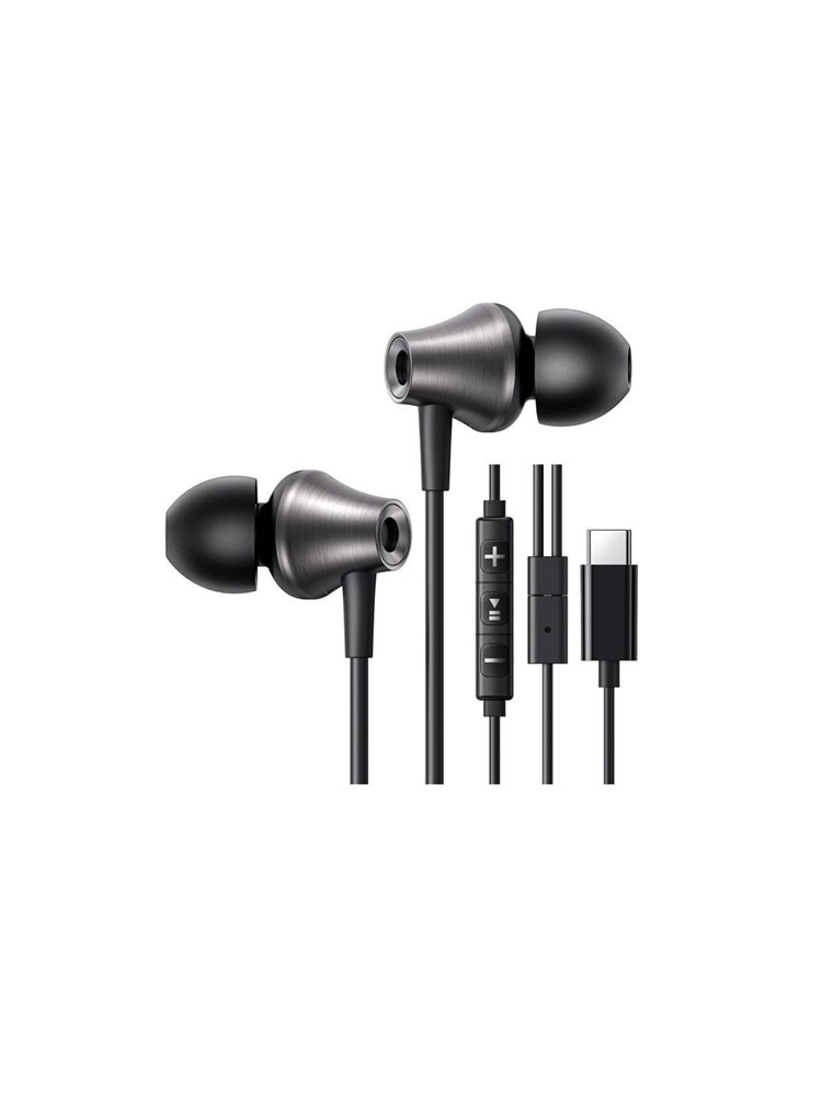ყურსასმენი: UGREEN EP105 In-Ear Headphones Wired Type-C Headphones Black - 35754