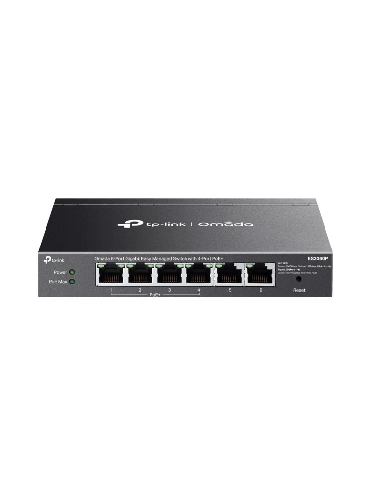 სვიჩი: TP-Link ES206GP Omada 6-Port Gigabit Easy Managed Switch with 4-Port PoE+