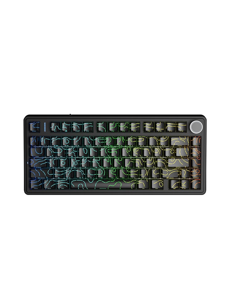 კლავიატურა: AULA F75 RGB Gaming Keyboard Black Contour (Seiya Switch)