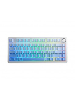 კლავიატურა: AULA F75 Pro RGB Mechanical Keyboard Glacier White/Gradient Blue (Star Vector Switch)