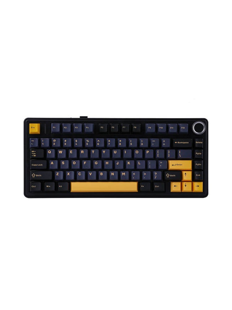 კლავიატურა: AULA F75 Wireless Mechanical Keyboard Black/Dark Blue/Orange (Reaper Switch)