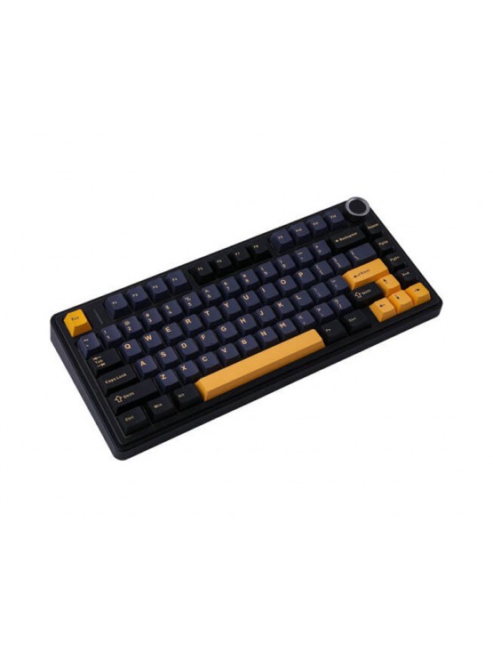 კლავიატურა: AULA F75 Wireless Mechanical Keyboard Black/Dark Blue/Orange (Reaper Switch)
