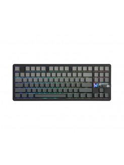 კლავიატურა: AULA F87 PRO V2 Tri-Mode RGB Mechanical Keyboard Black/Gradient Grey (Gray Wood Switch V4)
