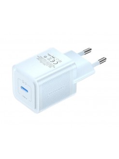 დამტენი: Vention FEPP0-EU 1-Port USB-C GaN Charger 20W EU-Plug Blue