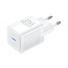 დამტენი: Vention FEPW0-EU 1-Port USB-C GaN Charger 20W EU-Plug White