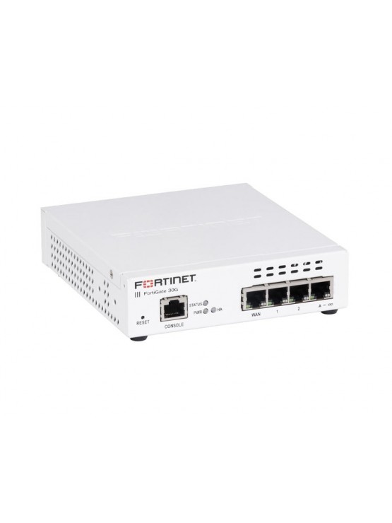 Firewall: Fortinet FG-30G 4-Port Gigabit Firewall White