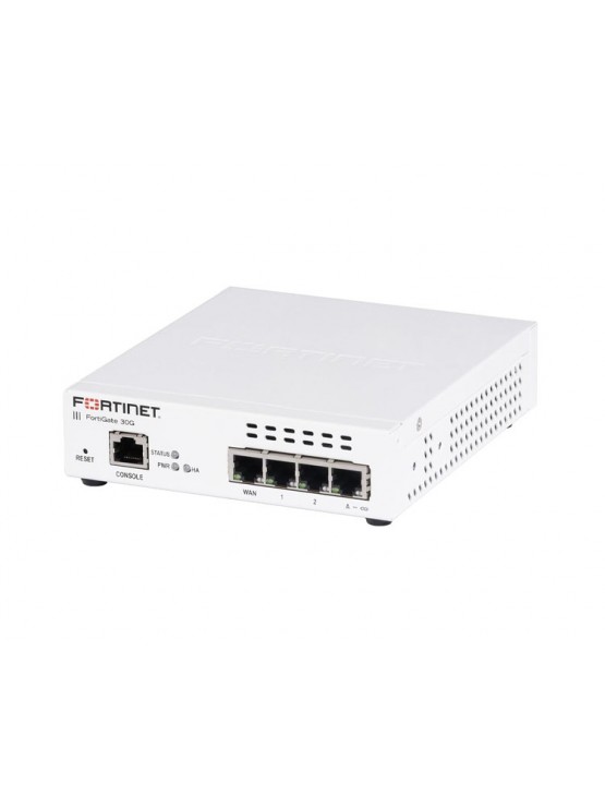 Firewall: Fortinet FG-30G 4-Port Gigabit Firewall White