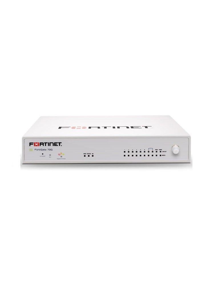 Firewall: Fortinet FG-70G 10-Port Gigabit Firewall White
