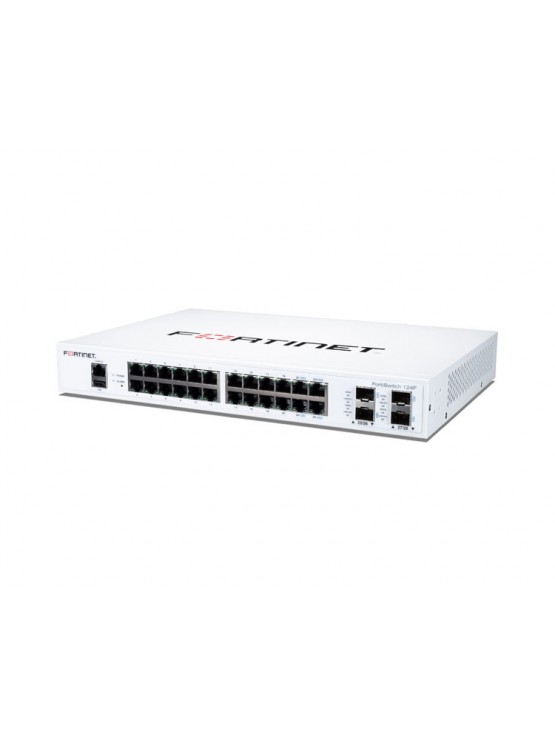 სვიჩი: Fortinet FortiSwitch 124F 24xGE RJ45 4x10GE SFP+ Network Switch - FS-124F