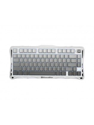 კლავიატურა: GravaStar Mercury K1 Wireless Mechanical Gaming Keyboard Gradient White - GSK1_GWHT