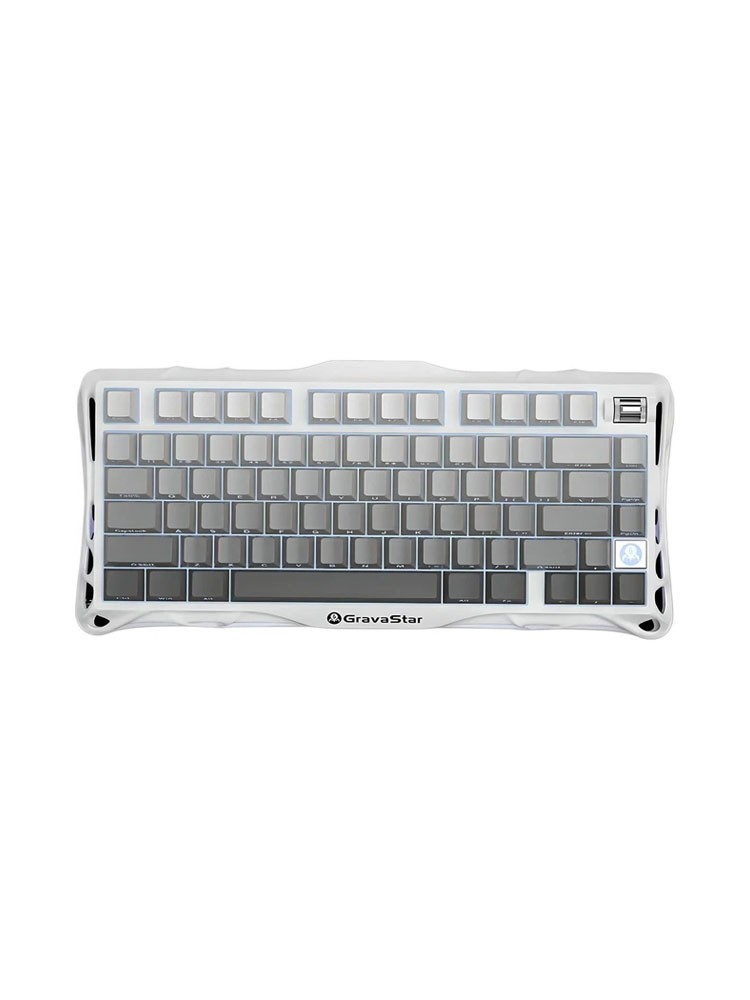 კლავიატურა: GravaStar Mercury K1 Wireless Mechanical Gaming Keyboard Gradient White - GSK1_GWHT