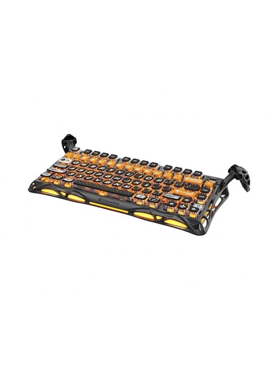 კლავიატურა: GravaStar Mercury K1 Pro Wireless Mechanical Gaming Keyboard CyberFlare - GSK1PRO_BO_BLK