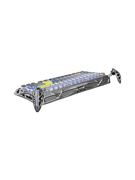 კლავიატურა: GravaStar Mercury K1 Pro Wireless Mechanical Gaming Keyboard Interstellar Silver - GSK1PRO_S_CGRY