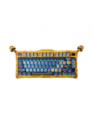 კლავიატურა: GravaStar Mercury K1 Pro Wireless Mechanical Gaming Keyboard Special Edition Battle-Worn Yellow - GSK1PRO_YLW