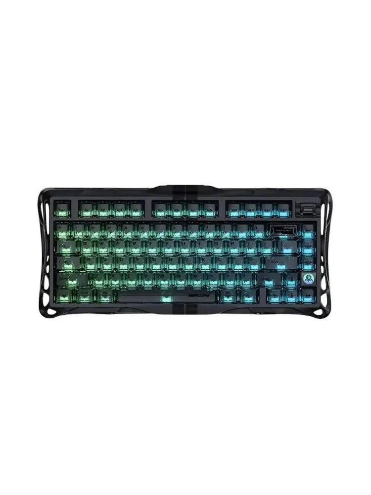 კლავიატურა: GravaStar Mercury V75 Wired Mechanical Gaming keyboard Stealth Black - GSV75_U_XTAL_BLK