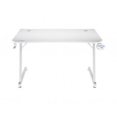 გეიმერული მაგიდა: Trust GXT 709W Luminus RGB Gaming Desk White - 25328