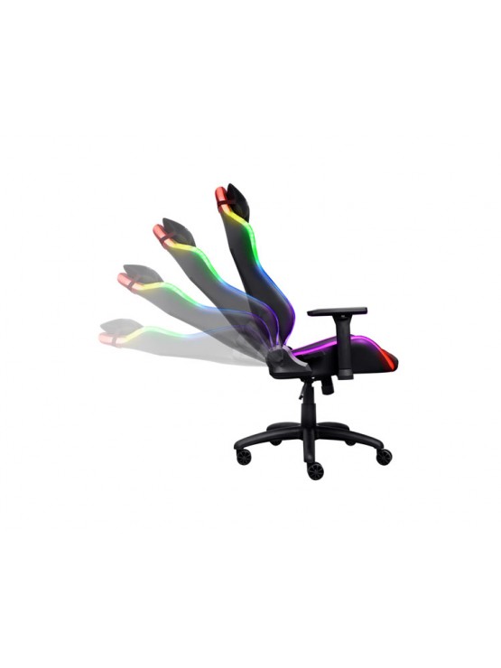 გეიმერული სავარძელი: Trust GXT 719 RUYA RGB Gaming Chair Black - 25185