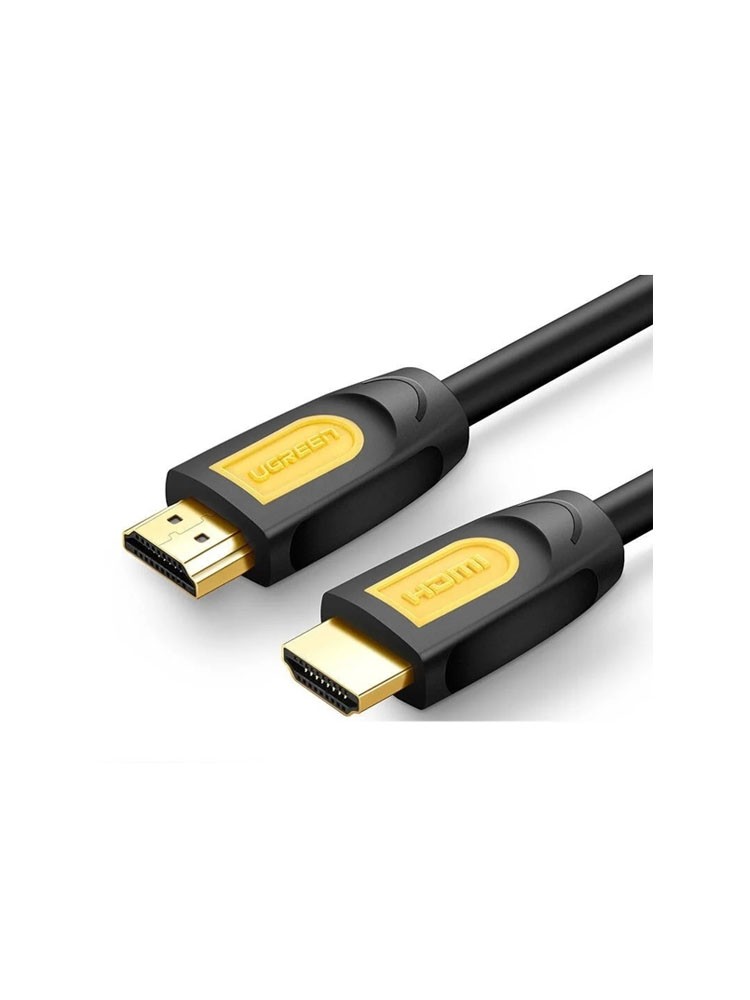 კაბელი: UGREEN HD101 4K/60Hz HDMI Cable 2m Yellow/Black - 10129