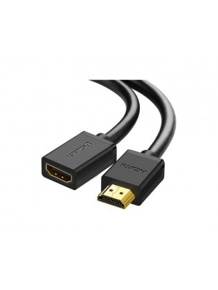 კაბელი: UGREEN HD107 HDMI Male to Female Cable 3m Black - 10145