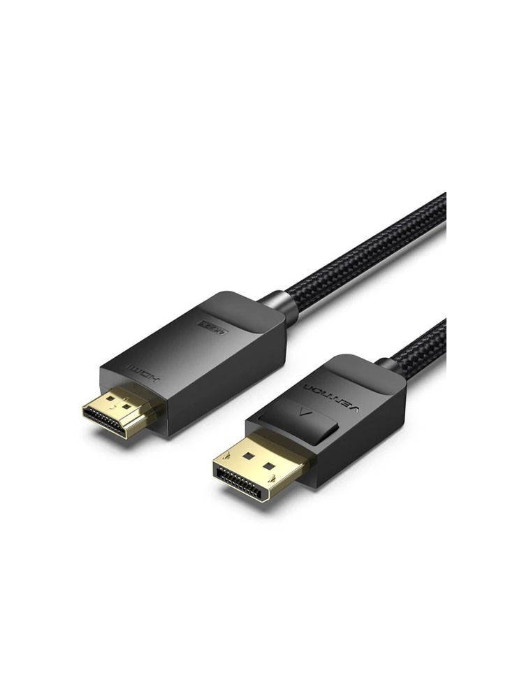 კაბელი: Vention HFKBG 4K/60Hz DP to HDMI Cable 1.5m Black