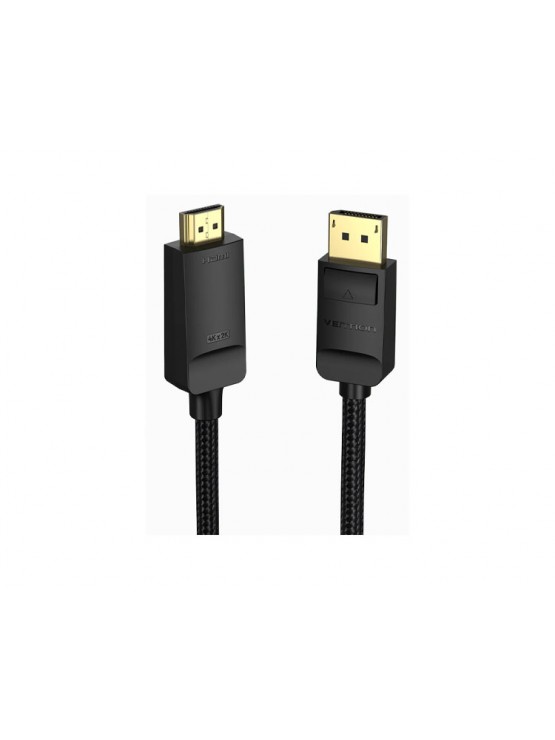 კაბელი: Vention HFKBG 4K/60Hz DP to HDMI Cable 1.5m Black