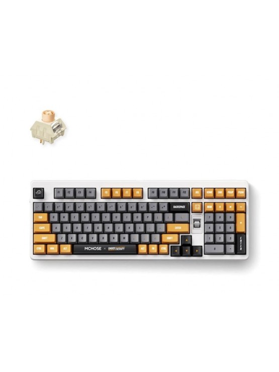 კლავიატურა: Mchose x Unbox Therapy UT98 Mechanical Keyboard Retro Therapy - HW-UT98-3