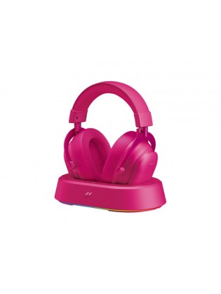 ყურსასმენი: Mchose V9 Turbo+ Wireless Gaming Headset with Magnetic Charging Dock Berry Red - HW-V9-12
