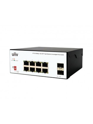 სვიჩი: Uniview ISW2000-8T2GP-POE-IN 10-Port PoE Unmanaged Switch