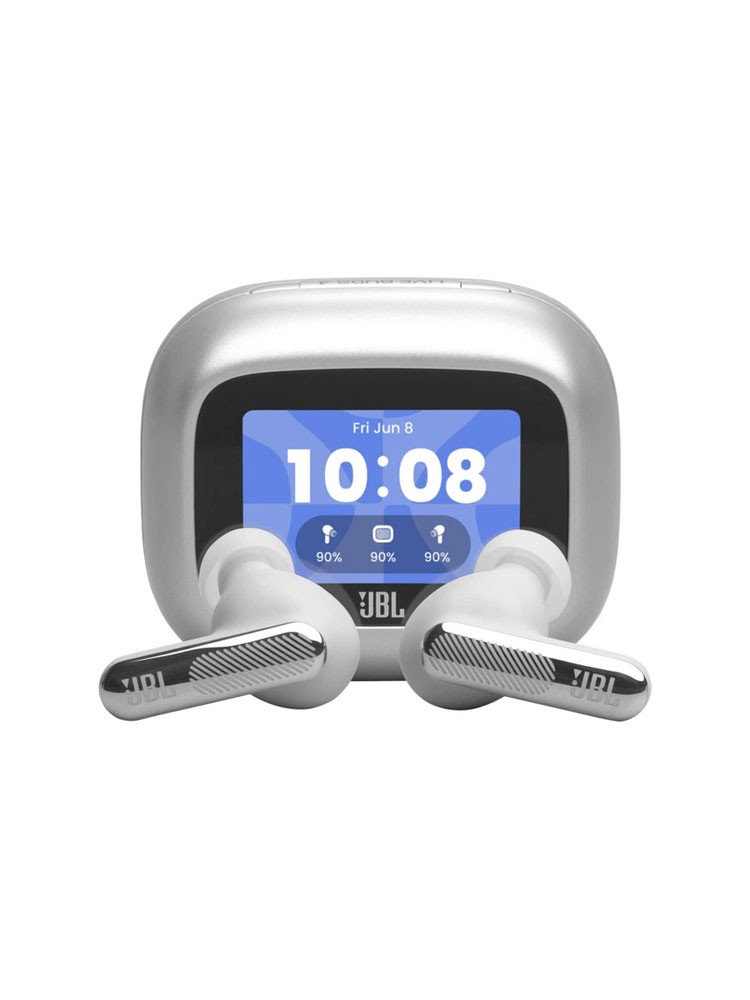 ყურსასმენი: JBL Live Beam 4 True Wireless Noise Cancelling Earbuds Silver - JBLLIVEBEAM4SIL