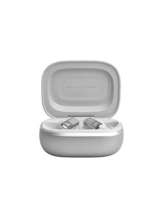ყურსასმენი: JBL Live Beam 4 True Wireless Noise Cancelling Earbuds Silver - JBLLIVEBEAM4SIL