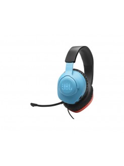 ყურსასმენი: JBL Quantum 100N Wired Over-Ear Gaming Headset Blue/Red - JBLQTUM100N