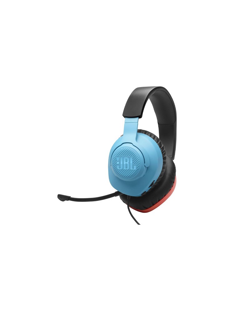ყურსასმენი: JBL Quantum 100N Wired Over-Ear Gaming Headset Blue/Red - JBLQTUM100N