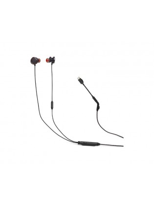 ყურსასმენი: JBL Quantum 50C In-Ear gaming Headset With USB-C Adapter Black - JBLQTUM50CBLK