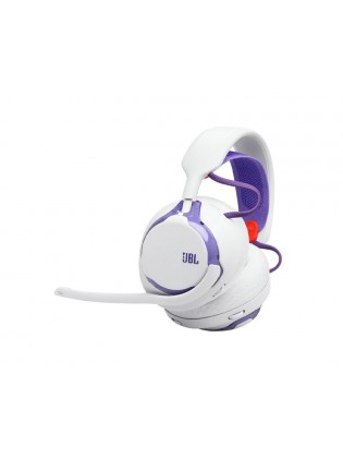 ყურსასმენი: JBL Quantum 650 Wireless Gaming Headphones White/Purple - JBLQTUM650WHT