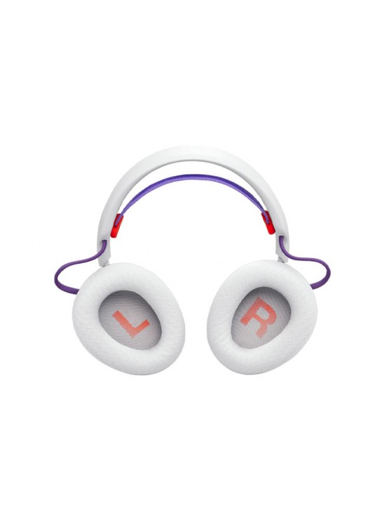 ყურსასმენი: JBL Quantum 650 Wireless Gaming Headphones White/Purple - JBLQTUM650WHT