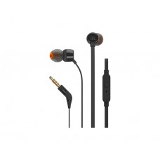 ყურსასმენი: JBL Tune 110 Wired Headphones With Mic Black - JBLT110BLKE