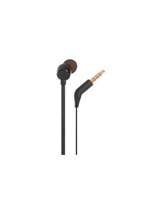 ყურსასმენი: JBL Tune 110 Wired Headphones With Mic Black - JBLT110BLKE