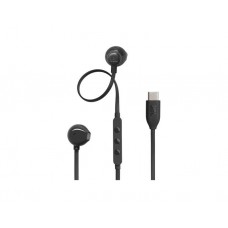 ყურსასმენი: JBL Tune 305C Wired USB-C In-Ear Headphones Black - JBLT305CBLK