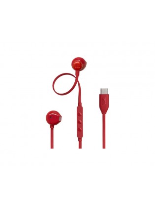 ყურსასმენი: JBL Tune 305C Wired USB-C In-Ear Headphones Red - JBLT305CRED