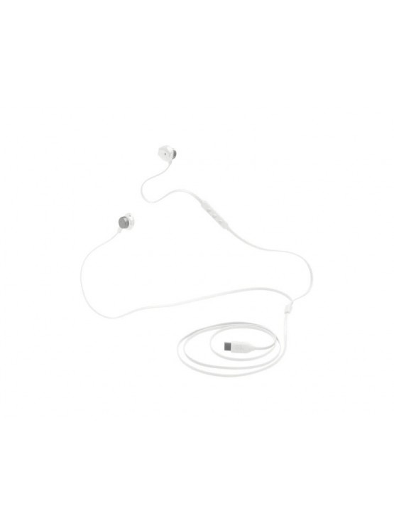ყურსასმენი: JBL Tune 305C Wired USB-C In-Ear Headphones White - JBLT305CWHT