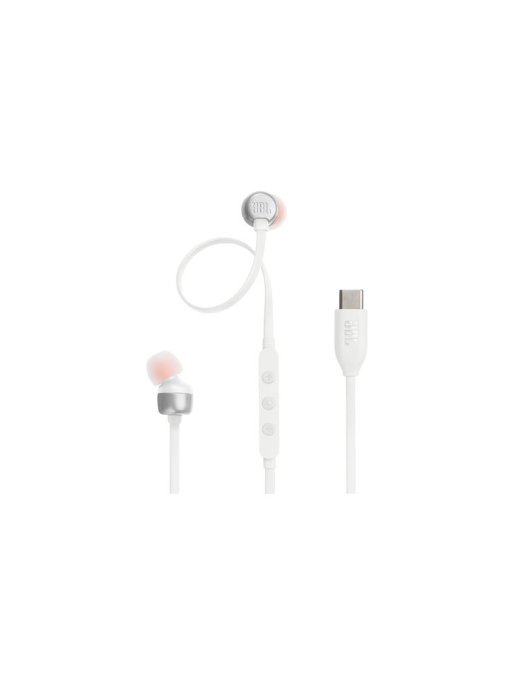 ყურსასმენი: JBL Tune 310C Wired USB-C In-Ear Headphones White - JBLT310CWHT