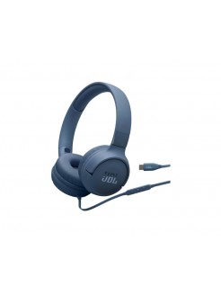 ყურსასმენი: JBL Tune 520C Wired On-Ear Headphones Blue - JBLT520CBLU