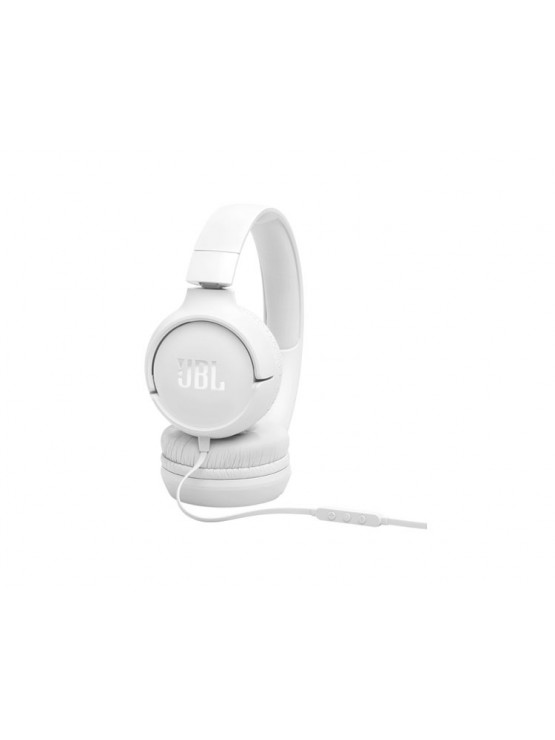 ყურსასმენი: JBL Tune 520C Wired On-Ear Headphones White - JBLT520CWHT