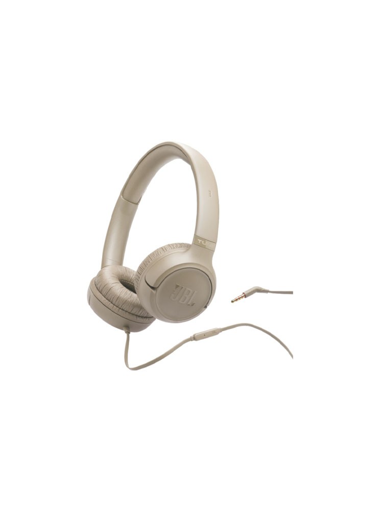 ყურსასმენი: JBL Tune 530 Wired On-Ear Headphones Beige - JBLT530BEG