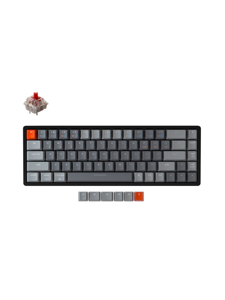 კლავიატურა: Keychron K6 68 Key Gateron G Pro Hot-Swap RGB Red Wireless Mechanical Keyboard - K6W1_Keychron