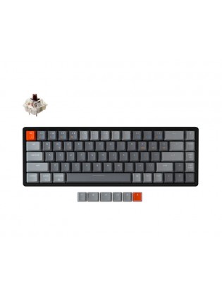 კლავიატურა: Keychron K6 68 Key Gateron G Pro Hot-Swap RGB Brown Wireless Mechanical Keyboard - K6W3_Keychron