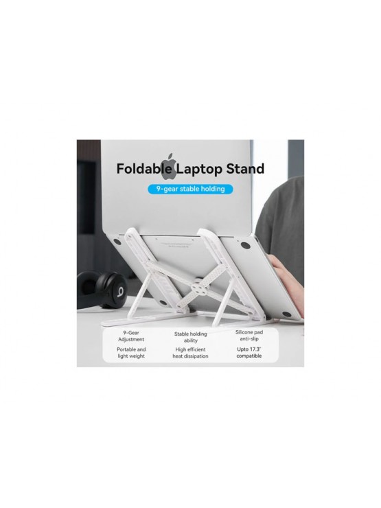 ნოუთბუქის სადგამი: Vention KDNW0 Laptop Stand 17.3" White