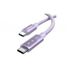 კაბელი: UGREEN Uno L509 100W Type-C to Type-C Fast Charging Cable 2M Purple - 65216