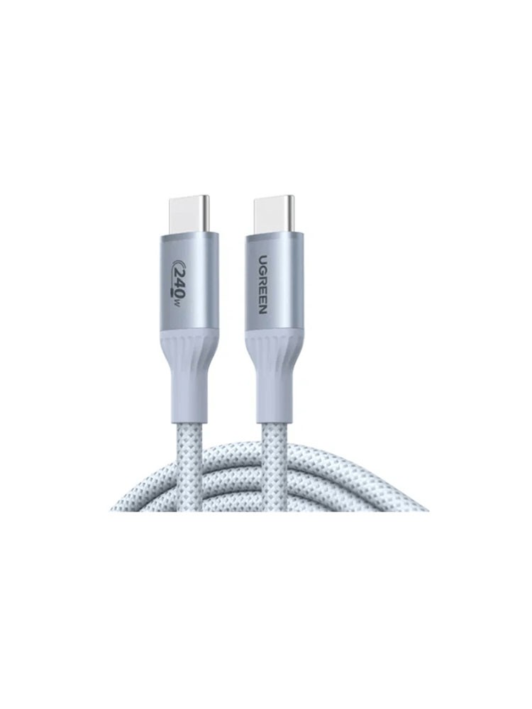 კაბელი: UGREEN L534 240W Type-C To Type-C PD Fast Charging Cable 1m Blue - 75731